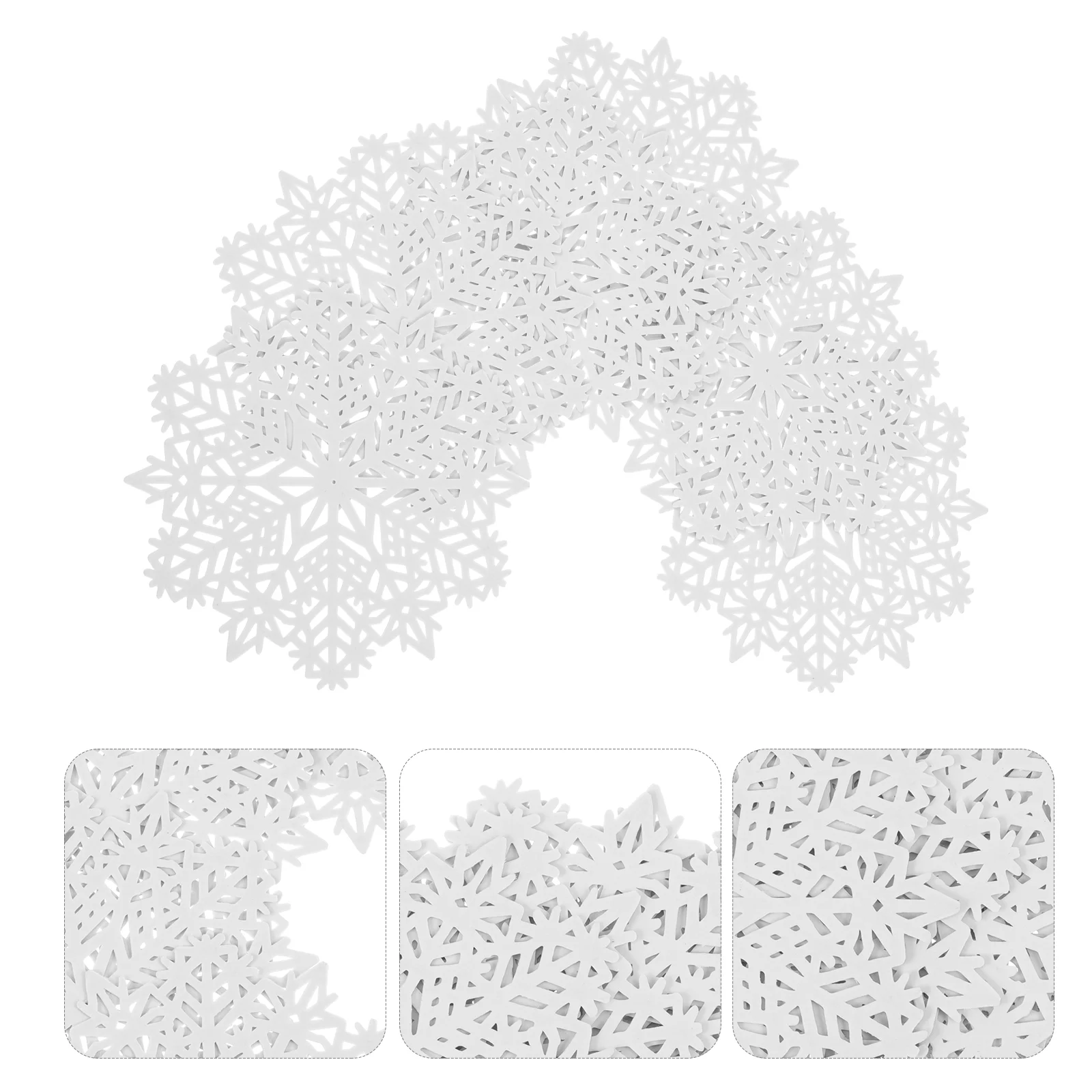 

Coasters Mat Cup Christmas Snowflake Holiday Pad Table Mug Hot Placemattrivet Winter Decor Pads Festive Drink Insulation Desktop