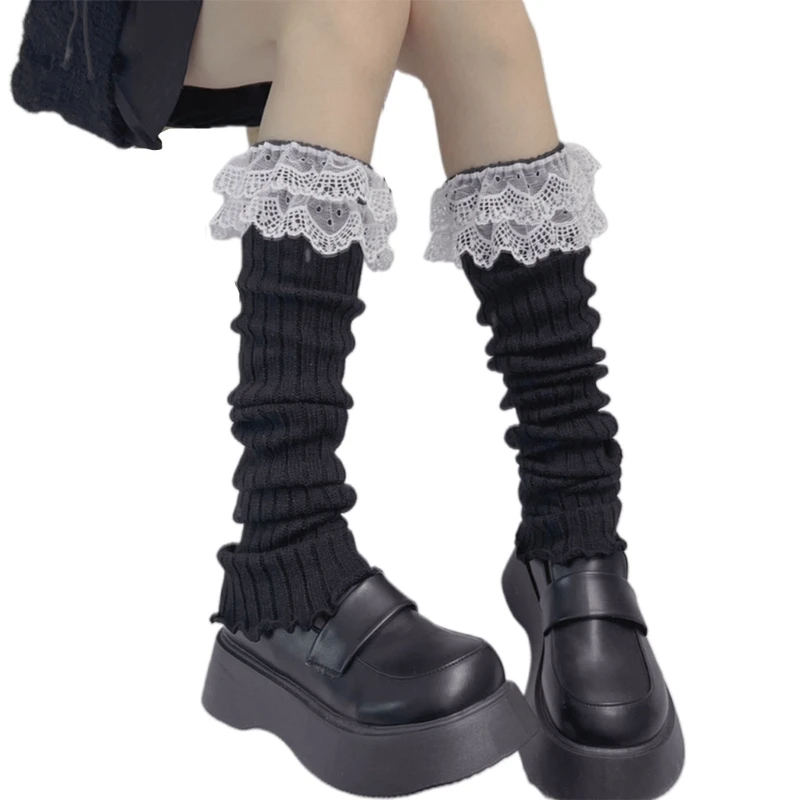 

Knit Leg Warmer Cable Footless Sock Winter High Leg Warmer for Women Girls