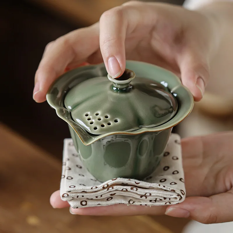 Yue Kiln Celadon Tureen китайский бытовой высококачественный набор чашка для фильтрации