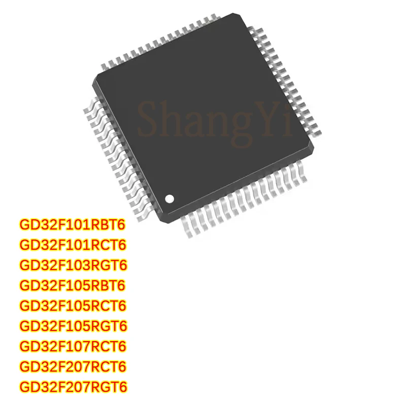 

1 шт./партия GD32F101RBT6 32F103 32F105 32F107 32F207 RCT6 RGT6 QFP64