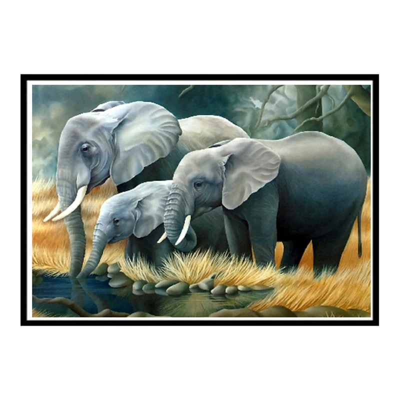 

DIY Diamond Painting Art Painting Wall Decoration Home Office Decoration Elephant