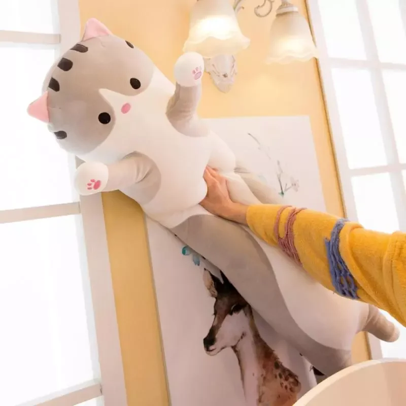 

50cm Cute Plush Cat Doll Soft Stuffed Children Plush Toys Office Nap Pillow Bed Sleep Pillow Home Decor Gift Doll for Kids