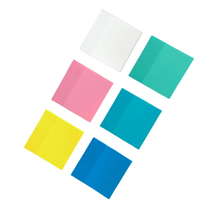 

300 Sheets Waterproof PET Transparent Sticky Notes Daily To Do List Note Paper For Student Office,6Colors 3X3inch