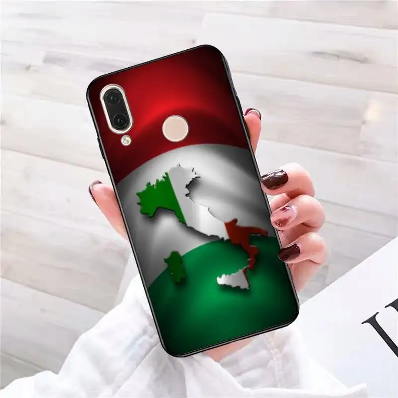 Флаг Италии карта Европейского образца для Redmi 9A 8A 6A Note 9 8 10 11S 8T Pro Max K20 K30 K40 PocoF3 Note11 |