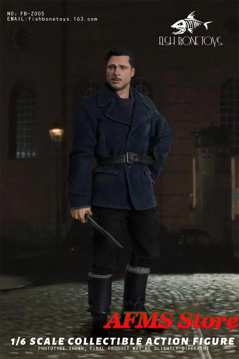 FISH BONETOYS FB-Z005 1/6 Мужчины Солдат Брэд Пит Inglourious Basterds Куклы времен Второй мировой