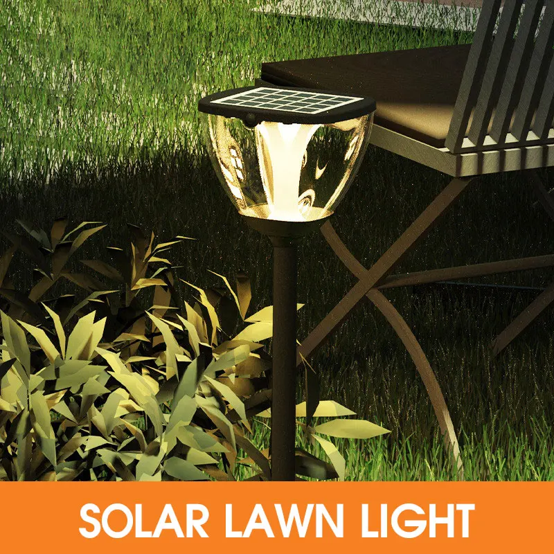 

IP65 Waterproof LED Lawn Lamp Outdoor Solar Lawn Light Wall Light Garden Decoration Lighting New Style Smart Pathway Lantern