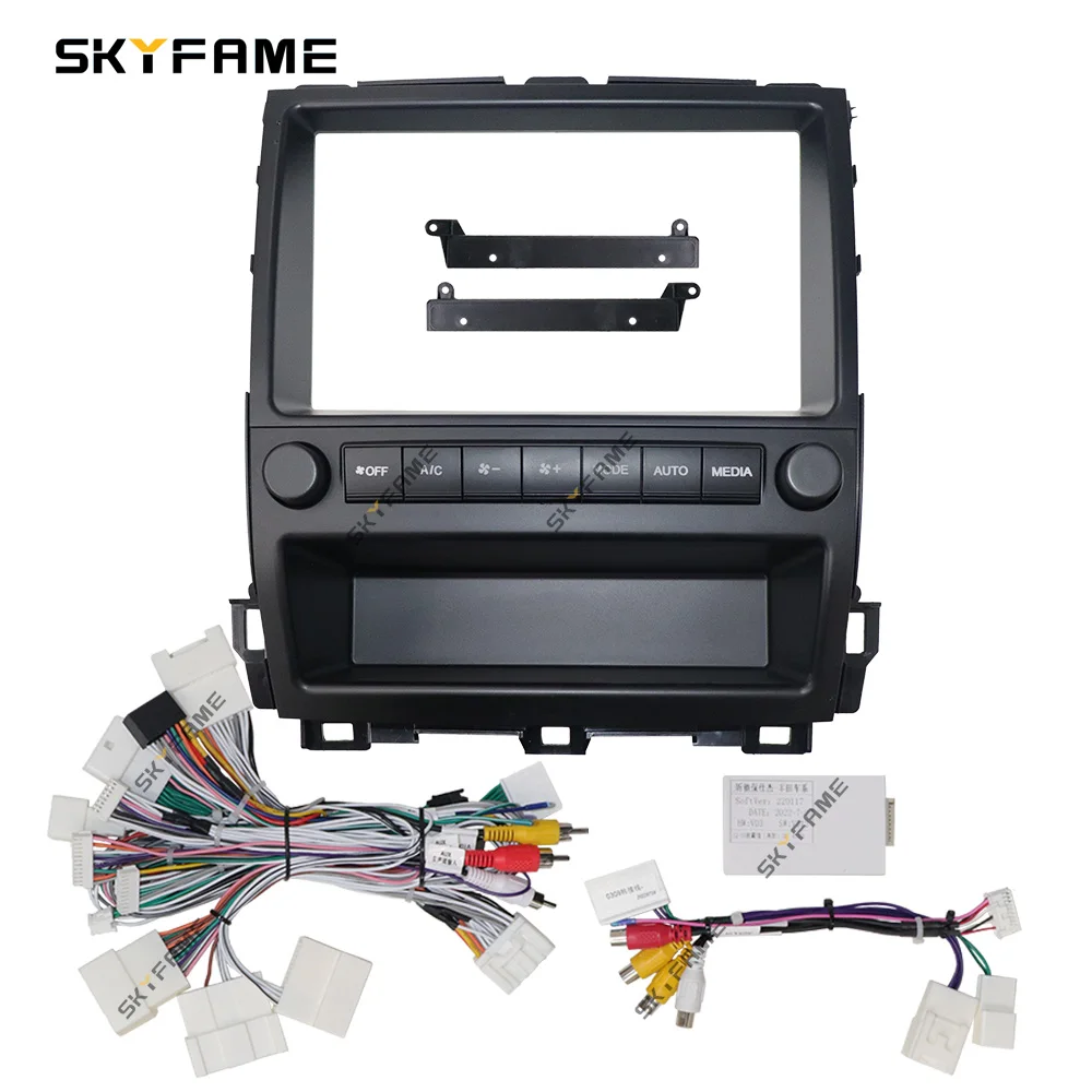 SKYFAME автомобильная рамка, адаптер для лицевой панели Android, комплект панели для установки приборной панели для Toyota Land Cruiser Prado 120 LC120 Lexus GX470