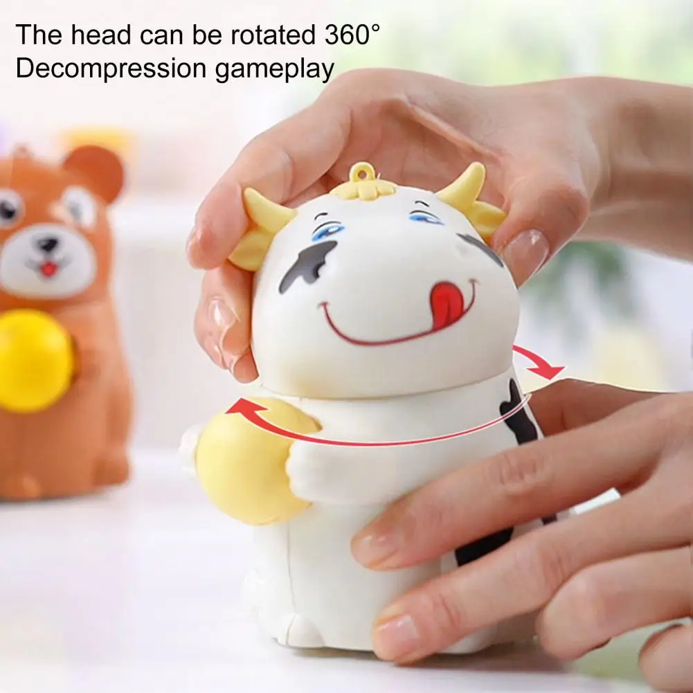 

Очаровательный внешний вид направленное вращение пластиковые Мультяшные животные музыкальная световая модель игрушка для детей