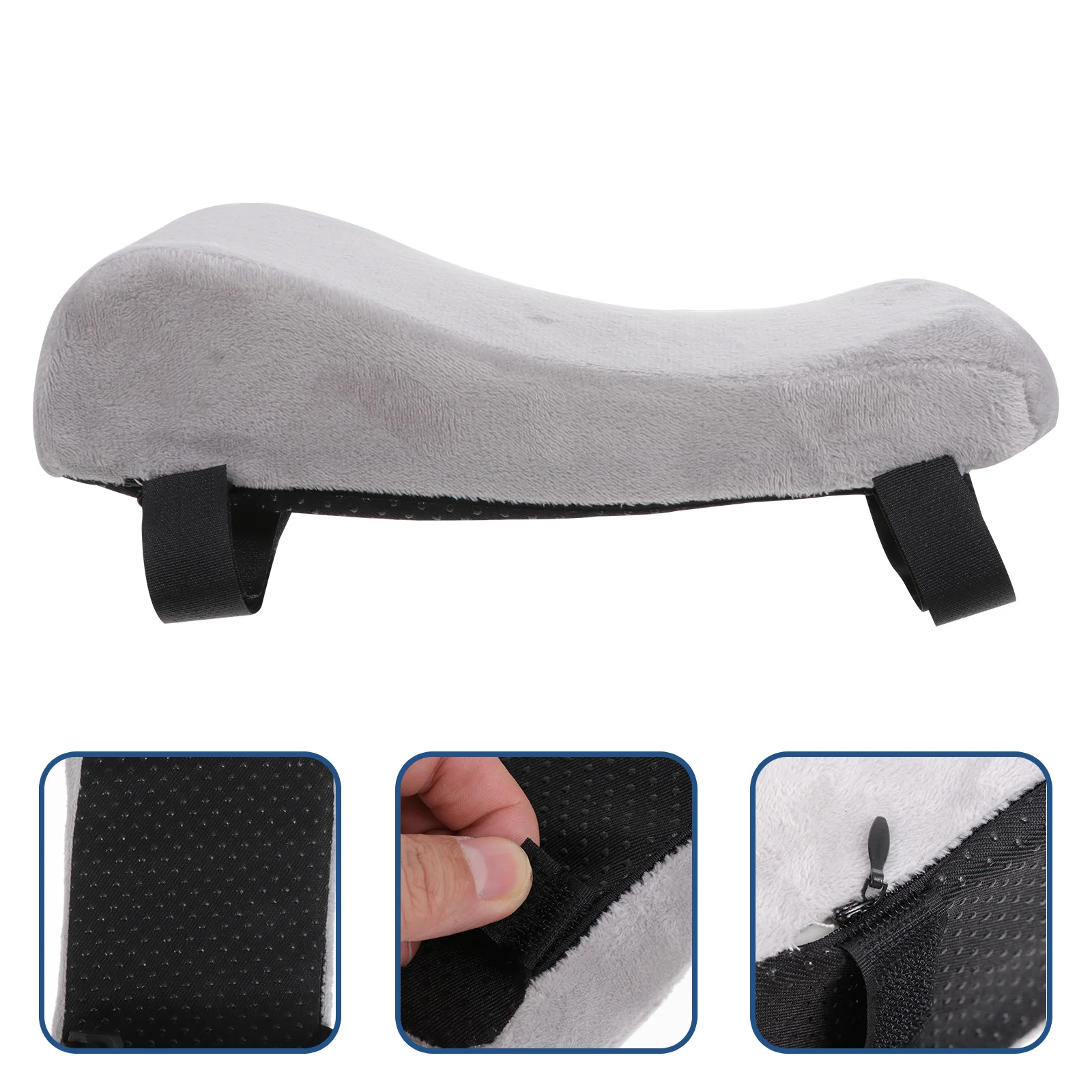 

2pcs Grey Arm Rest Office Elbow Cushion For Chairs and Elevated Sloped Armrest Universal Cushion Covers for Armrest and Elbow