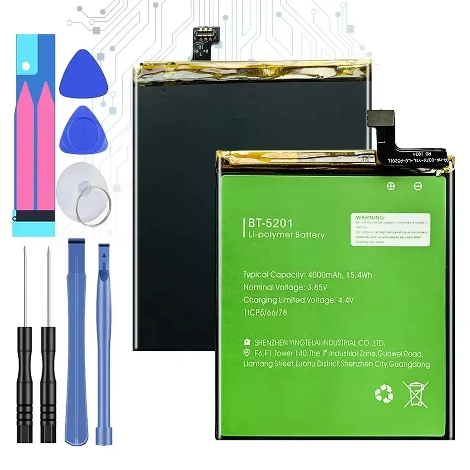 Высококачественная батарея 4000 мАч для LEAGOO Power 2 Pro Power2 BT-5201 BT5201 BT 5201 Batterie Batteria