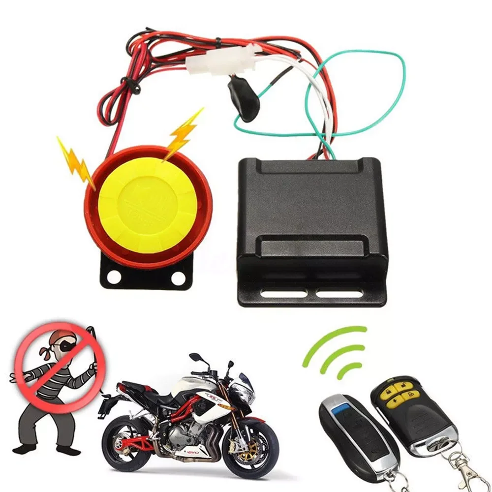 

12V Car High Power Siren Security Alarm System Remote Control Anti-theft Motorcycle Bike Waterproof High Power