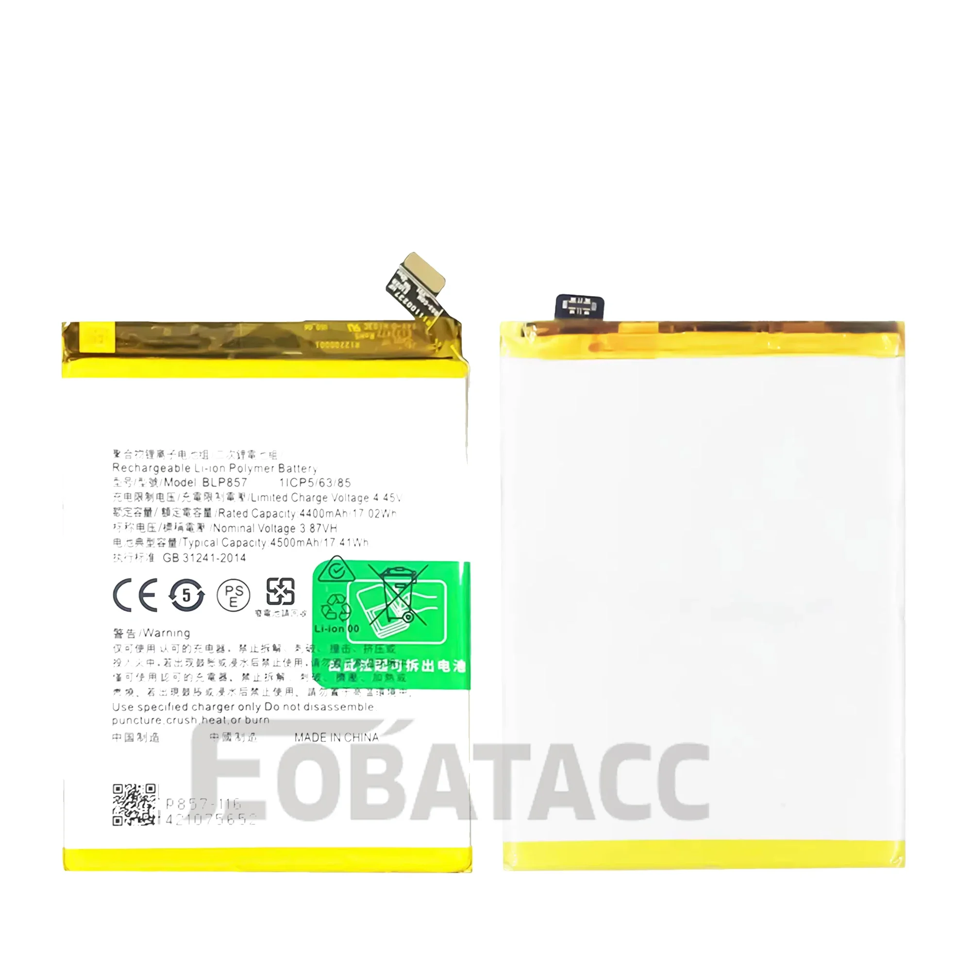 100% Новый оригинальный аккумулятор BLP857 для OPPO Realme GT Neo + Бесплатные инструменты