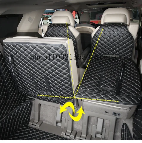 Кожаный коврик для заднего багажника Kia Carnival KA4 2020 2021 2022, коврики для автомобиля, коврик-вкладыш, коврик для груза, защитный коврик для защиты от ударов