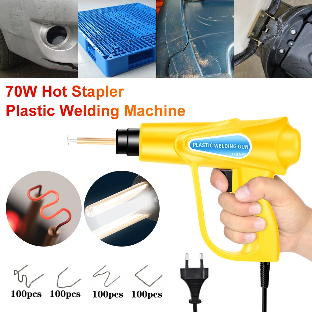 

70W Plastic Welding Gun for Automobile Bumper Repair Machine Hot Stapler Welding Kit Car Bumper Crack Repair Tools