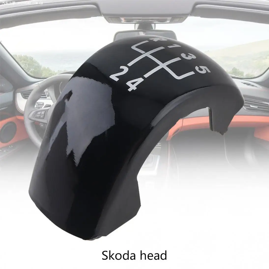 

5-скоростной ручной стиль ABS автомобильный рычаг переключения передач ручка рычага переключения передач ручка гандбольная головка крышка для Octavia MK2 1Z 0798001