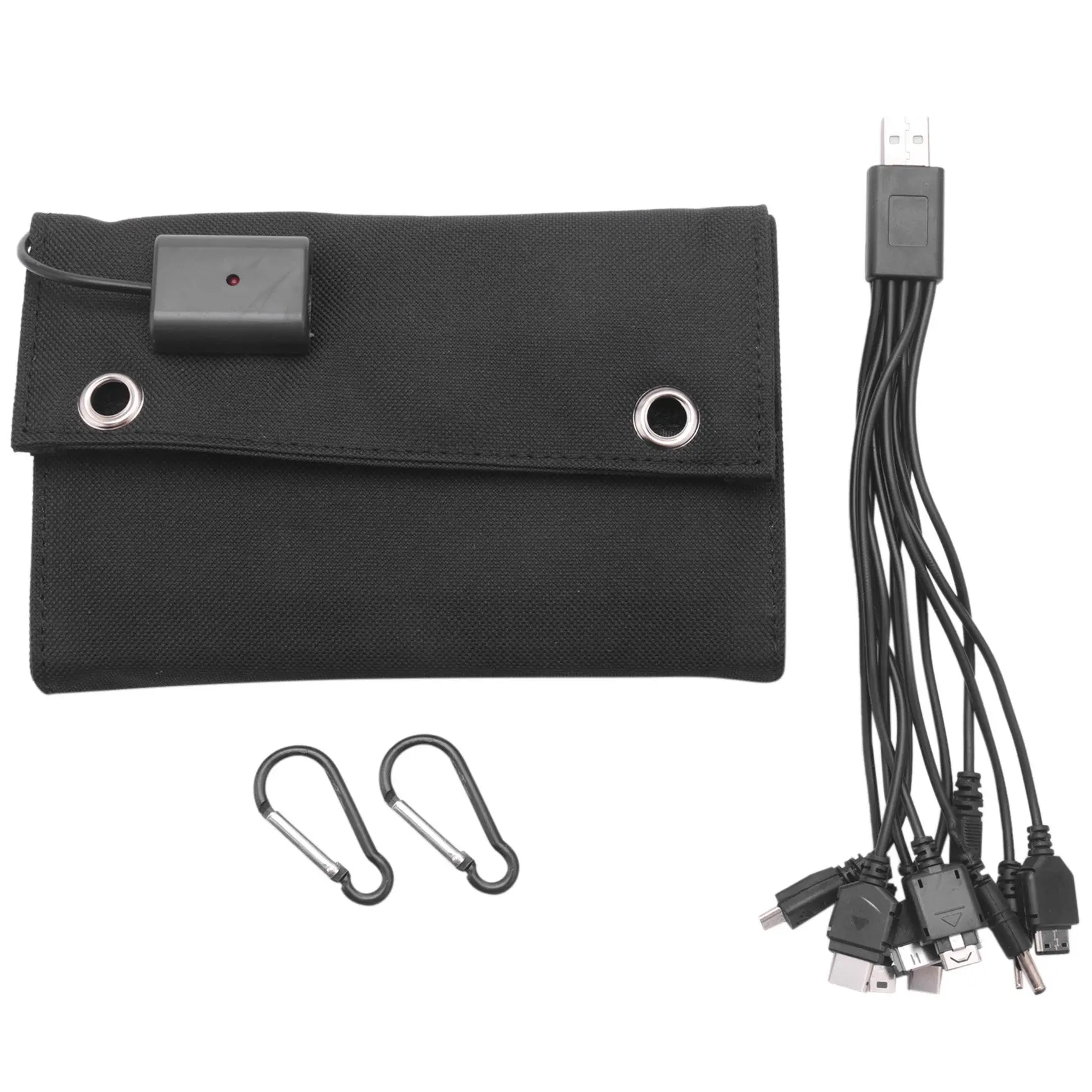 

15W USB Solar Panel Folding Power Bank Outdoor Hiking Battery Charger Portable USB Energy Solar Cell Charger for Camping