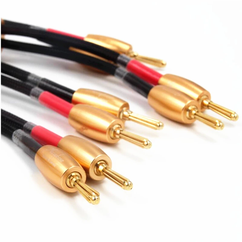 

Accuphase 24K позолоченный Банановый штекер, Hifi кабель для динамика, высокочастотный провод для динамика для усилителя и CD