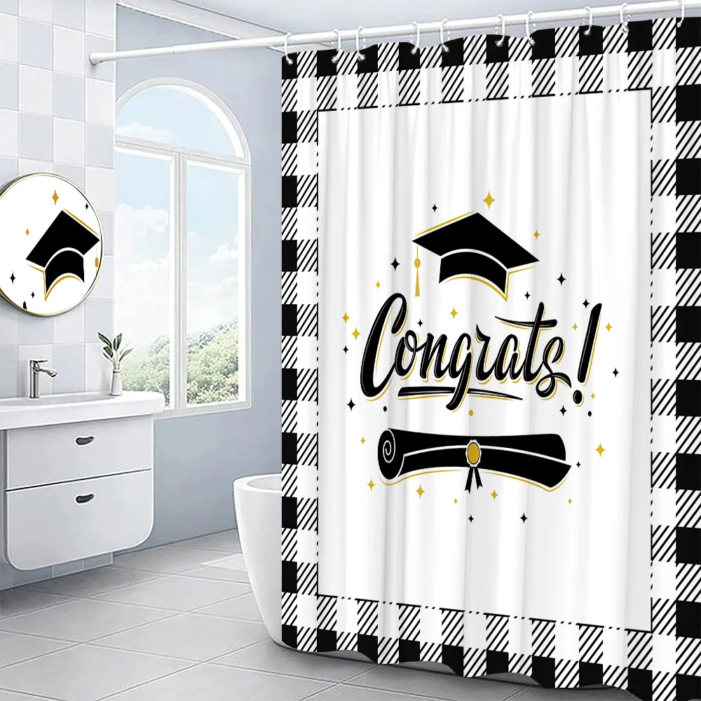Штора для душа с художественным принтом сезон выпускного беруц бакалавра