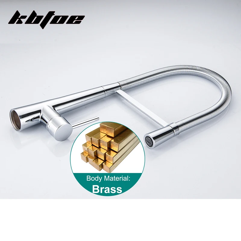 Хромированный кухонный смеситель латунный кран на раковину с поворотом 360