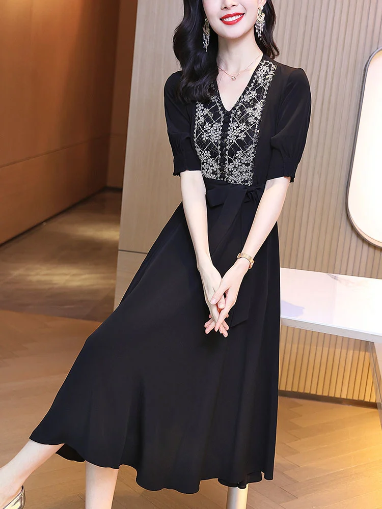 

Роскошное длинное арабское вечернее платье с перьями для женщин, свадебные платья, черные бусины, Дубай, официальное, выпускное, обтягивающ...