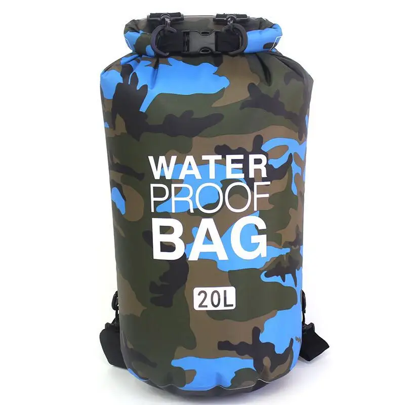 2L-30L Waterproof Dry Bag Camouflage Pond Backpack Dry Sack PVC Swimming Bag for River Trekking Osah Drypack Bolsa Impermeable
