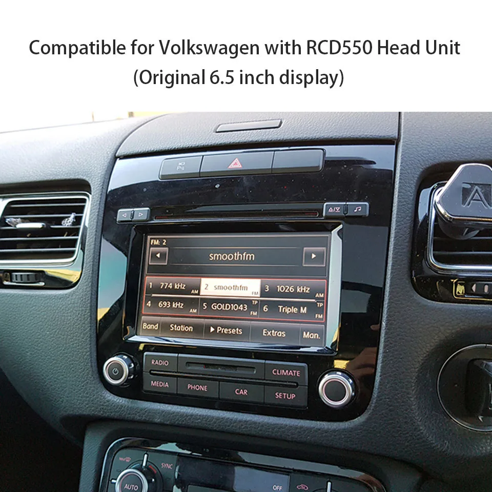 Беспроводной комплект CarPlay подходит для Volkswagen Touareg RCD550 6 5 дюйма маленький экран