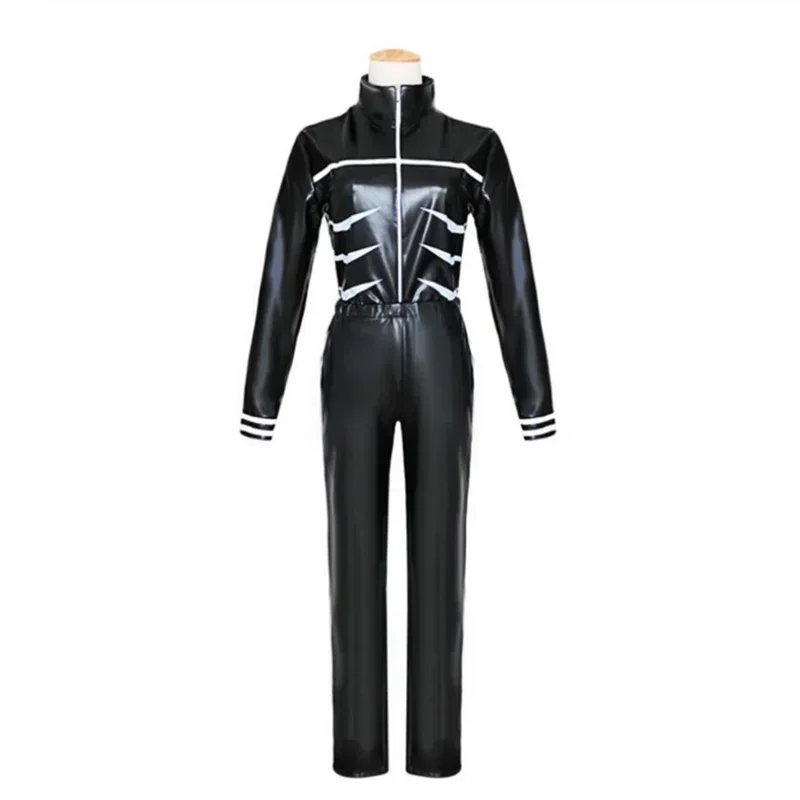 JP Anime Tokyo Ghoul Ken Kaneki Косплей Полный комплект Черная кожаная боевая форма Женский и