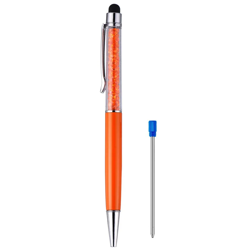 

20 шт. вращающаяся 0 7 мм ручка точка черный синий стержень металлическая шариковая ручка Замена заправок канцелярские принадлежности