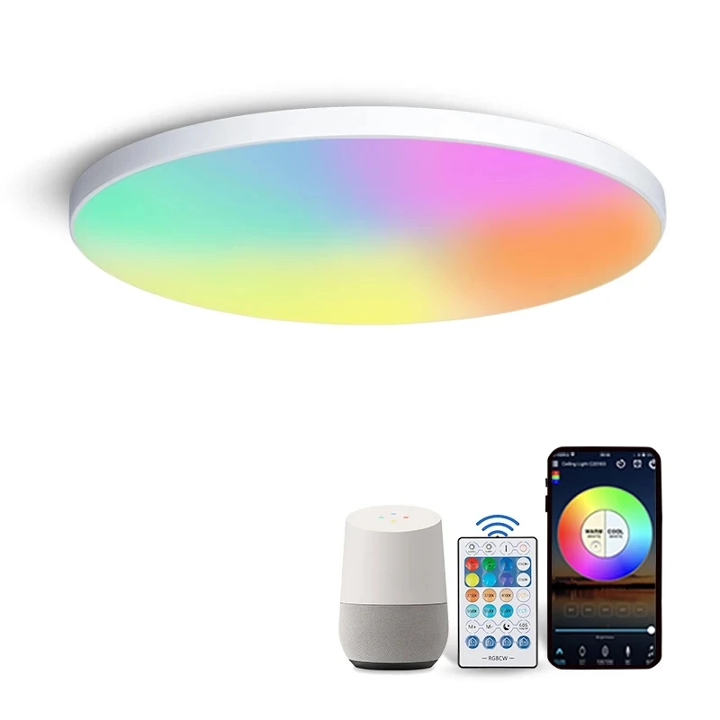 

30W Ceiling Lights Smart App Voice Remote Control RGB CCT Dimmable LED Lamp AC 110V 220V Living Room Bedroom Lighting 300mm