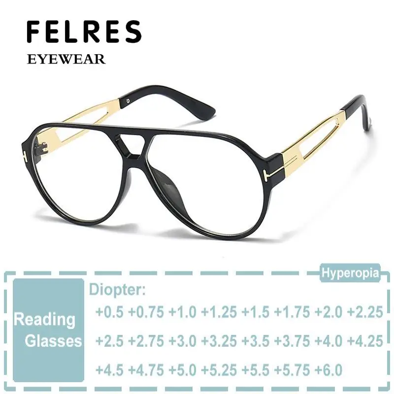 Очки для чтения овальной формы с двойной перемычкой мужчин и женщин