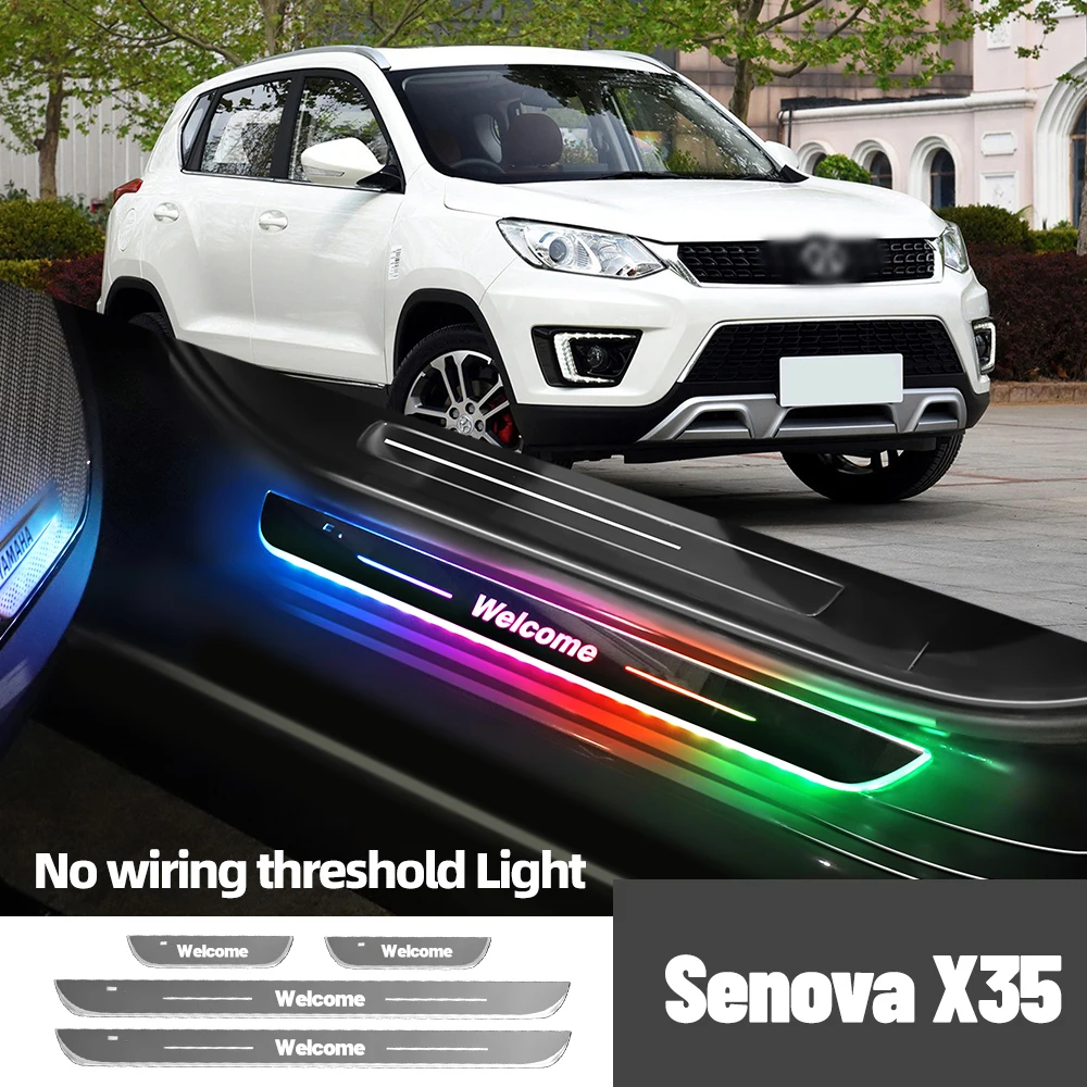 Для BAIC Senova X35 2016-2020 2017 2018 2019 автомобильный порог с индивидуальным логотипом