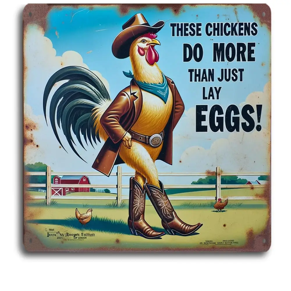 Декор для кухни в деревенском стиле-9x9 дюймов металлический жестяной знак