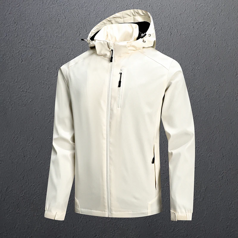 

Men windbreaker Hooded Cargo Jacket spring Autumn 2023 Casual Streetwear Jacket Coats Hiphop Outdoor Large Waterproof Jacket