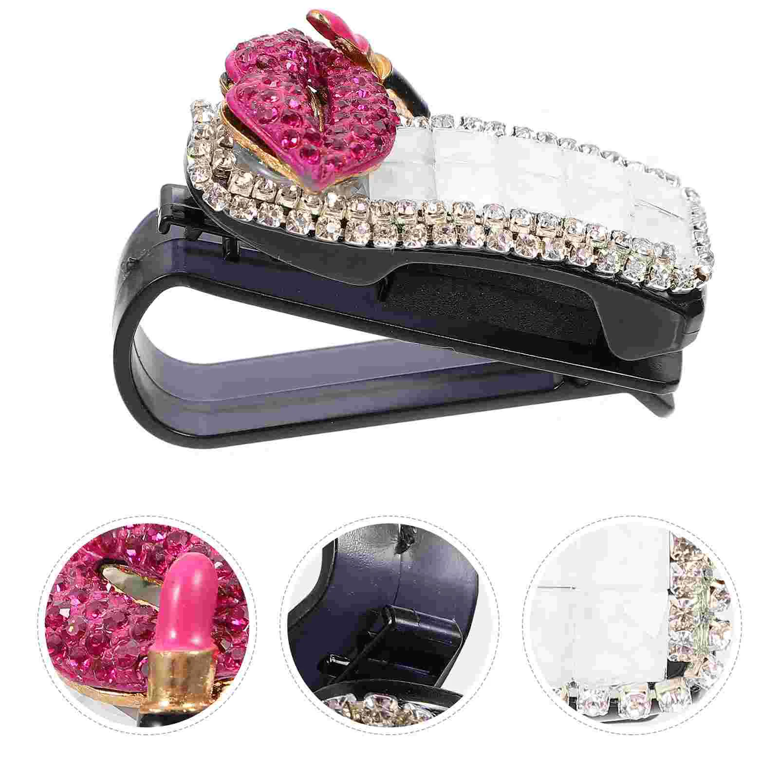 

1Pc Car Visor Glasses Clip Sun Visor Ticket Cards Clip Sunglass Clip for Car Sun Visor Holder Rhinestone Sunglasses Holder