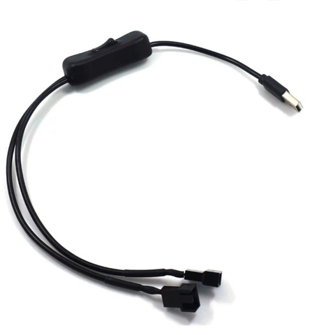 USB к 3/4-контактному процессору с ШИМ 5 В для разъема вентилятора корпуса USB к 3-контактному/4-контактному разъему с