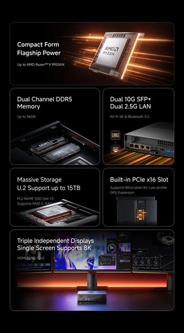 MINISFORUM MS-A2 Мини-ПК AMD Ryzen 9 9955HX для дома