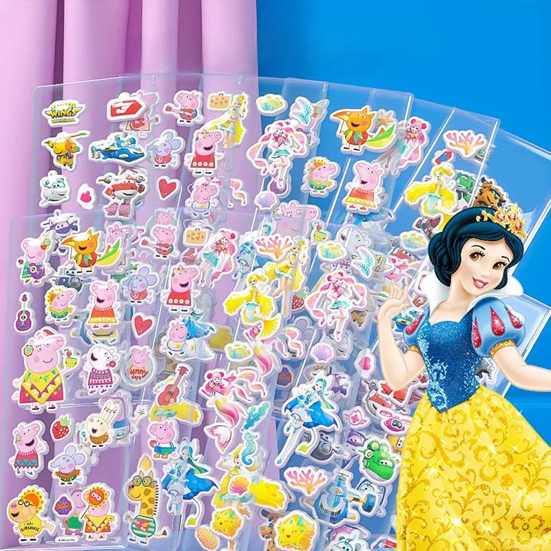 

Frozen Stickers Children's Cartoon Stickers Princess Stickers Painting Children's Classic Toys Cartoon 3d Bubble Stickers