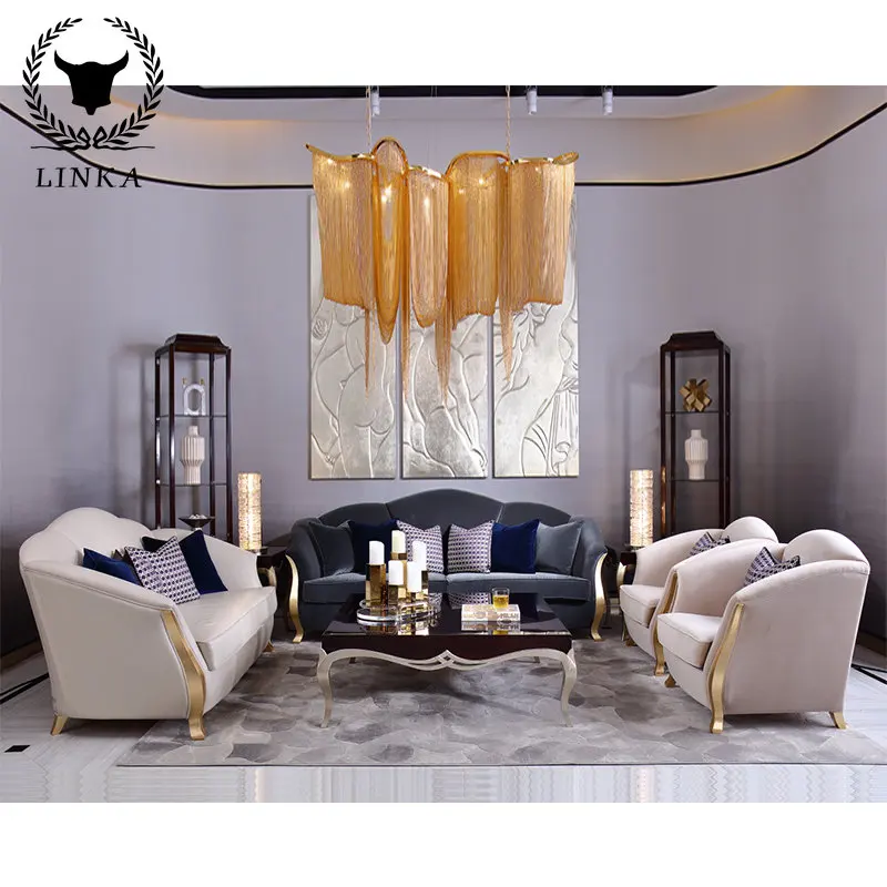 

Французская неорбитальная, гостиная, домашняя Массивная древесина, большие углы, роскошная и полная мебель F3