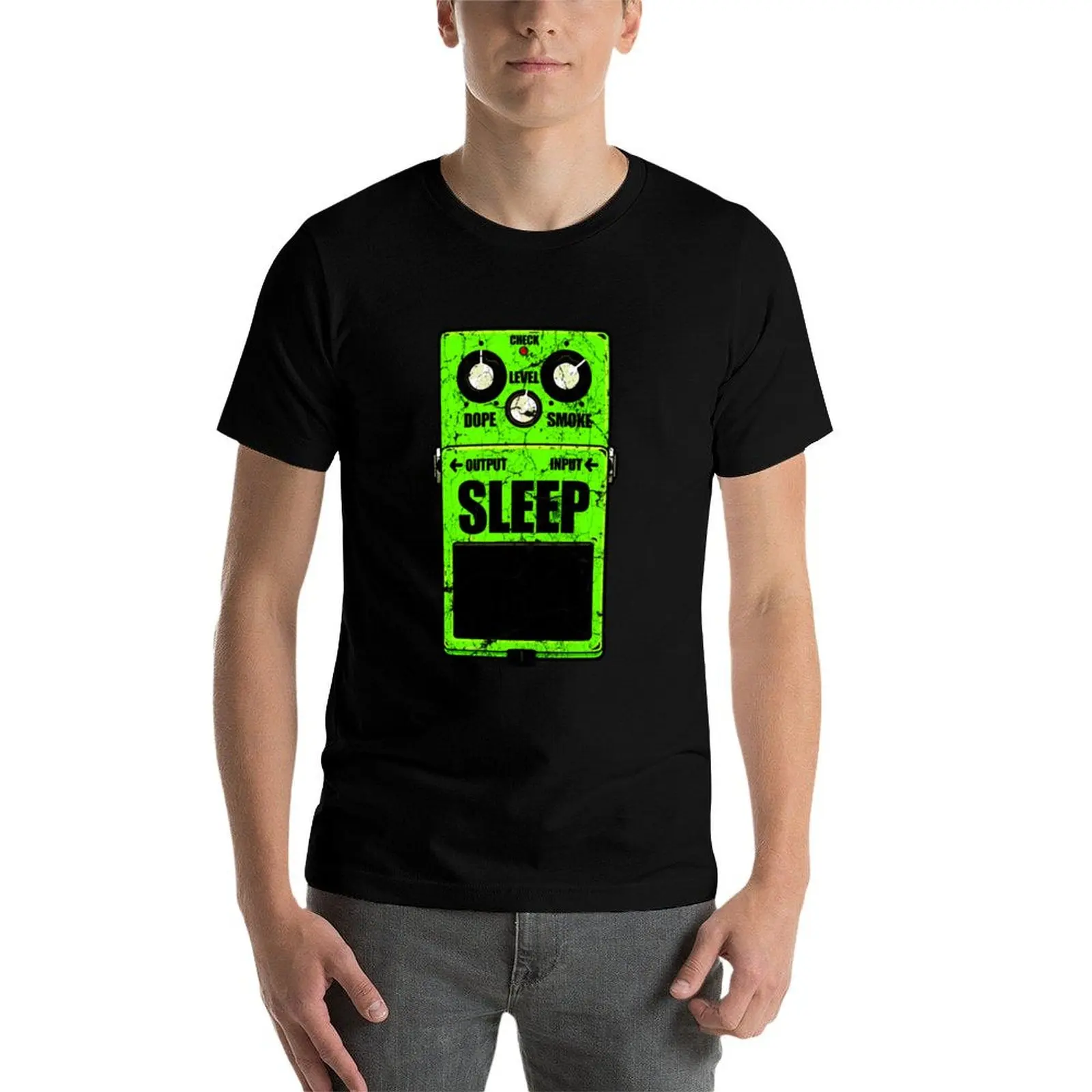 Фото Футболка Sleep Band Stompbox, повседневный легкий топ с короткими рукавами №4