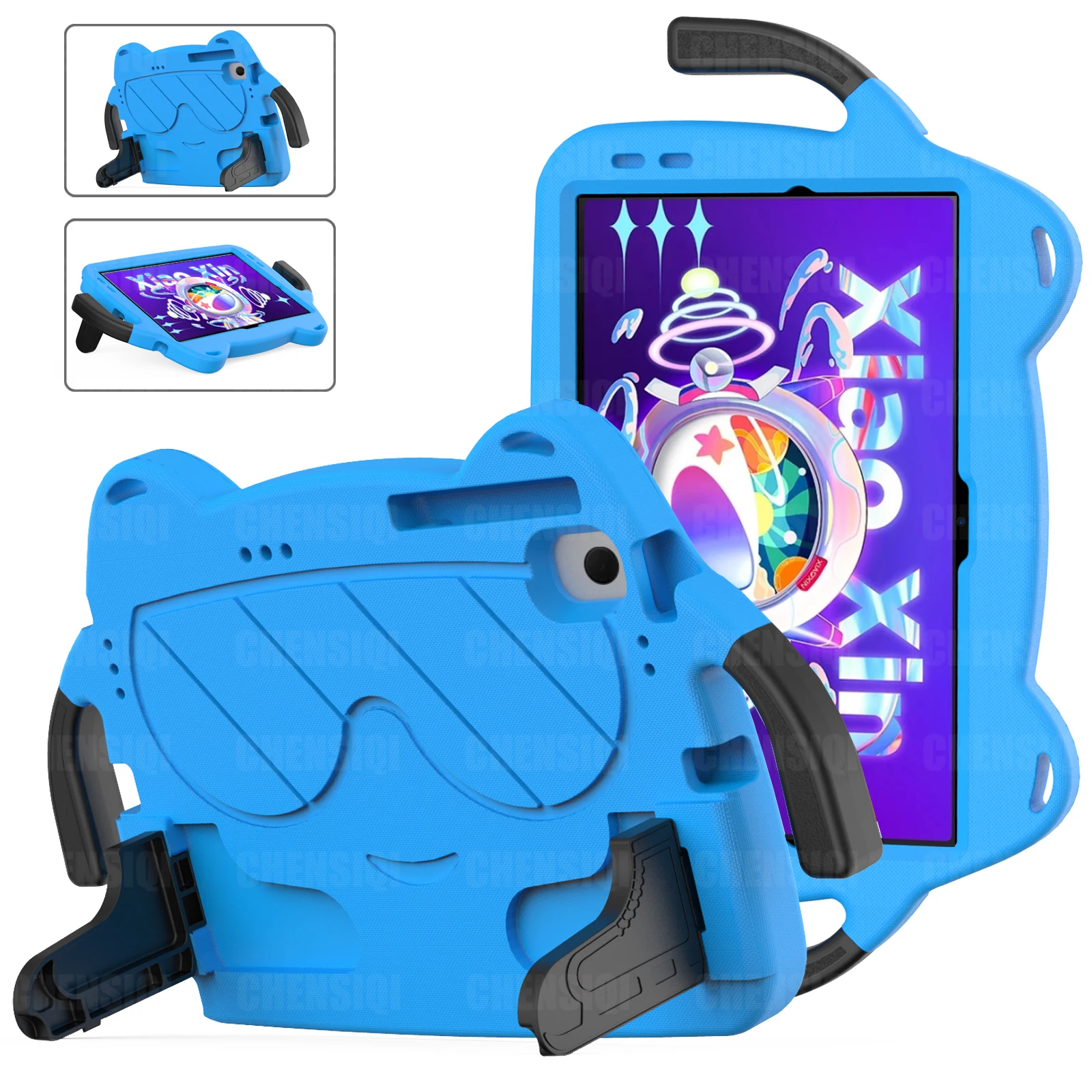 

Kids case for Lenovo Xiaoxin Pad 2022 10.6" Durable EVA Shockproof Protective Handle Stand Cover for Xiaoxin P12 TB128FU TB125FU