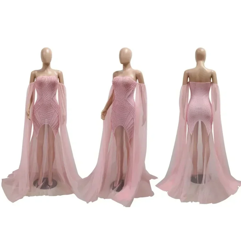 Африканские платья для женщин осеннее африканское сетчатое вечернее платье без