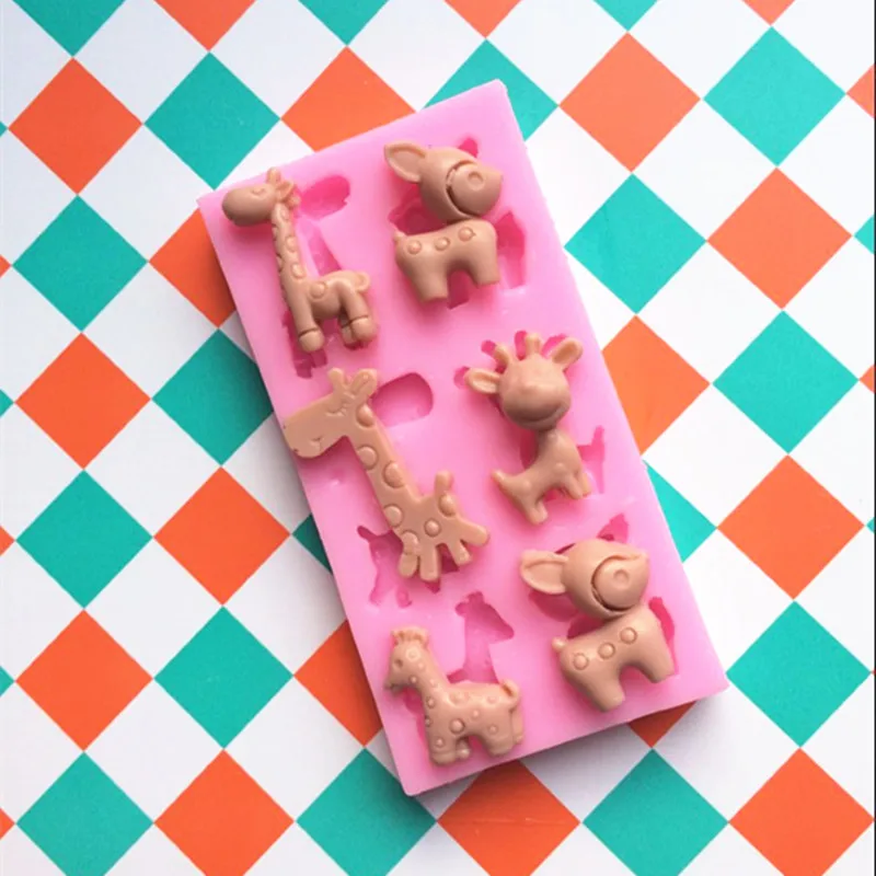 

acrylic DIY sugar cake decoration manual soap deer silicone mold