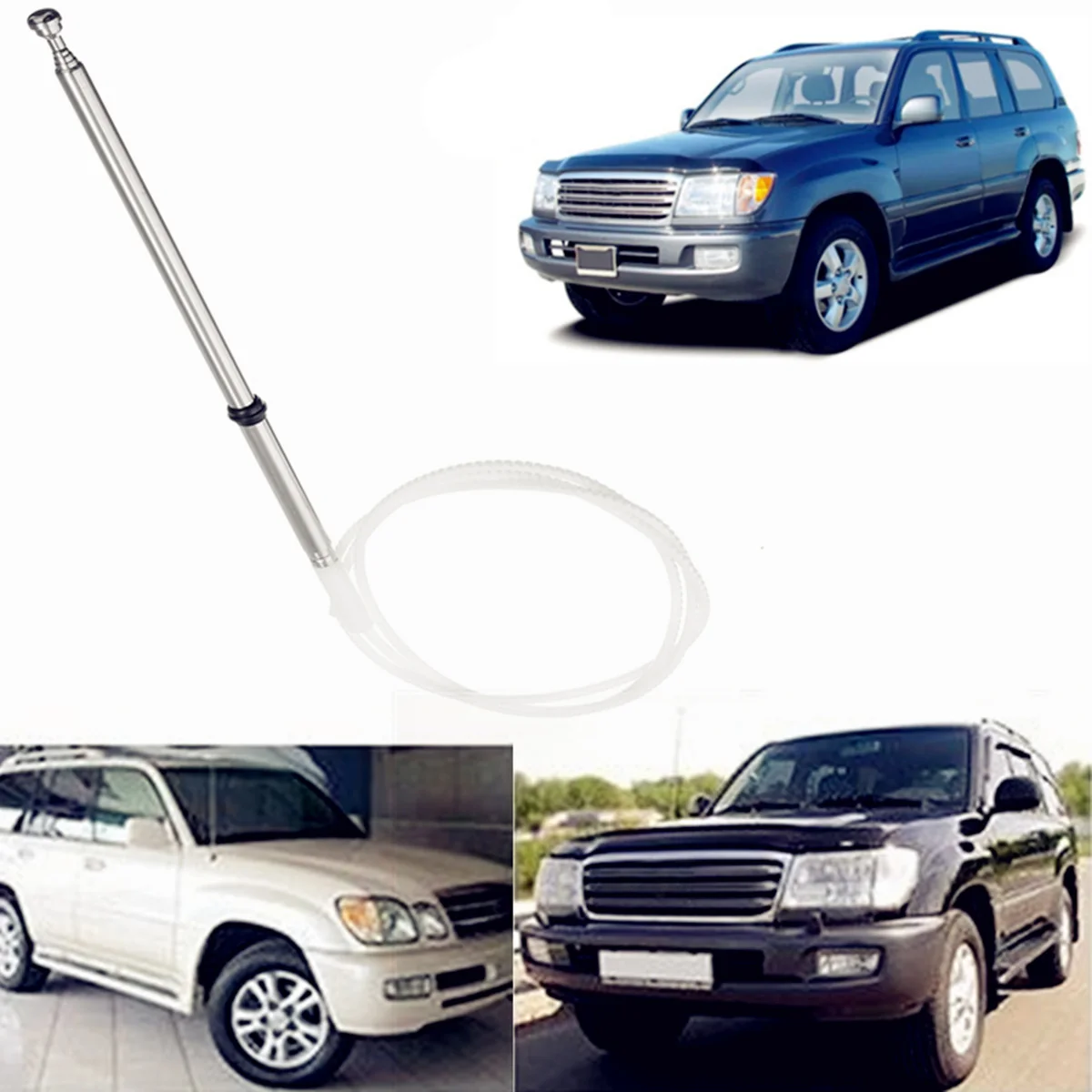 

Replacement AM FM AntennaX Power Antenna Mast for Toyota Land Cruiser 1998-2007
