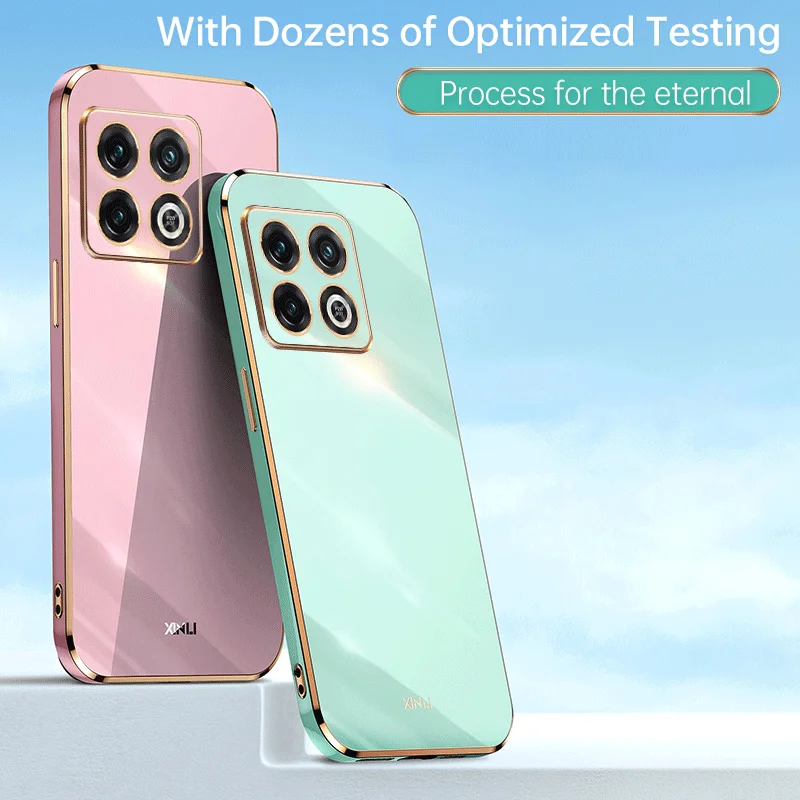 Фото Цветостойкий силиконовый чехол для телефона OnePlus 10 Pro 10T 10R 10Pro 5G, мягкий, роскошный, с защитой объектива, противоударный, задняя крышка №3
