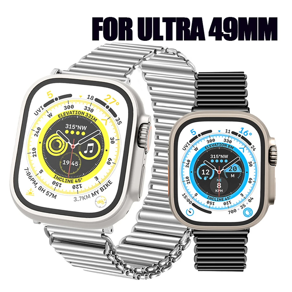 

Ремешок из нержавеющей стали для apple watch, полый браслет для iwatch band 45 мм 44 мм 41 мм 40 мм ultra 49 мм series 8 7 6 5 4 se 3 42 мм 38 мм