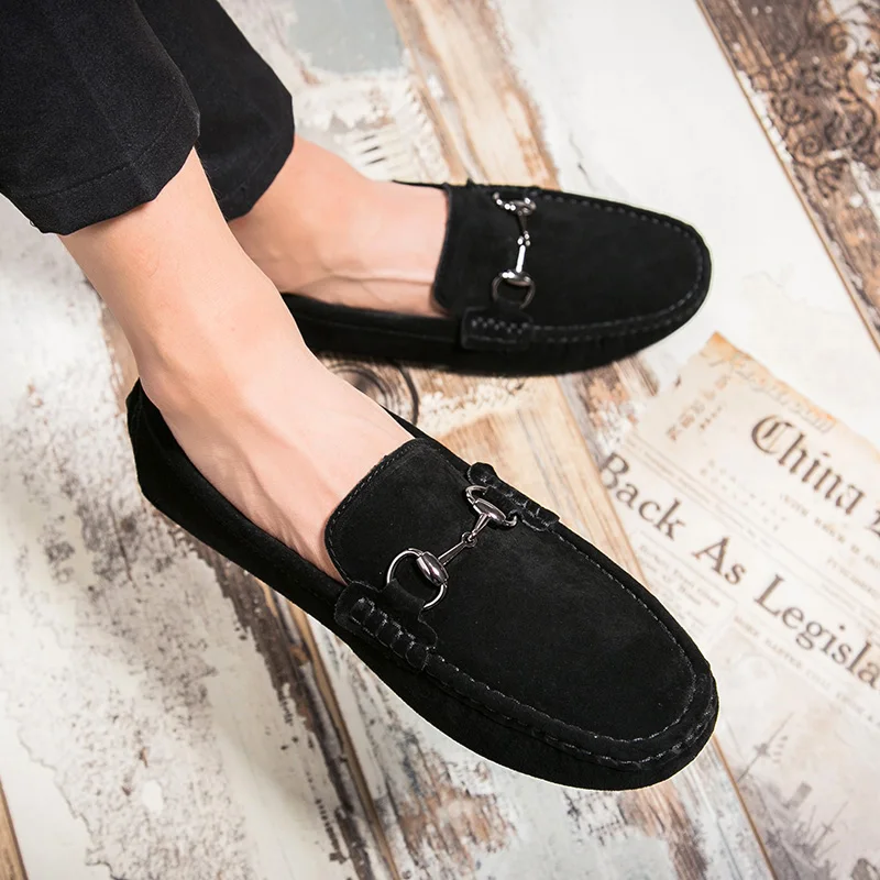

Simple Fashion Suede Loafers Men Luxury Shoes High-end Men Shoes Designer Shoes Mens Casual Business Dress Shoes Plus Size 37-47