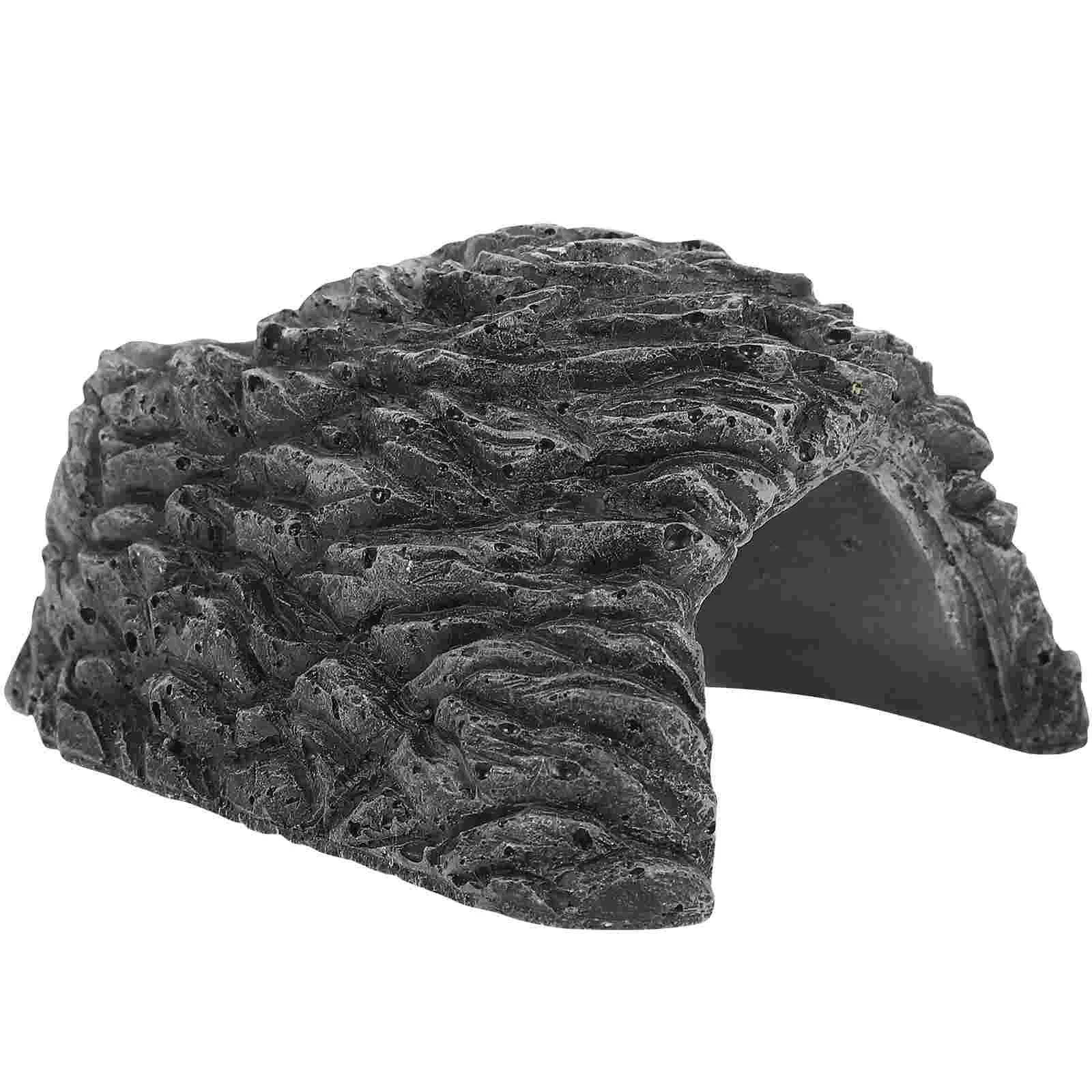 

Aquarium Reptile Cave Resin Tank Hideout Fish Hiding Turtle Hideaway Hidedecor Decorations Lizard Betta Pets Place Habitat