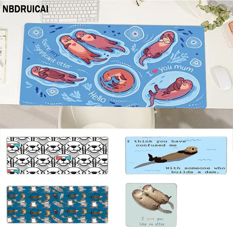 

Otter Pet Lover пользовательская кожа под заказ игровой коврик для мыши для ноутбука Размер для игровой клавиатуры Pad для геймера