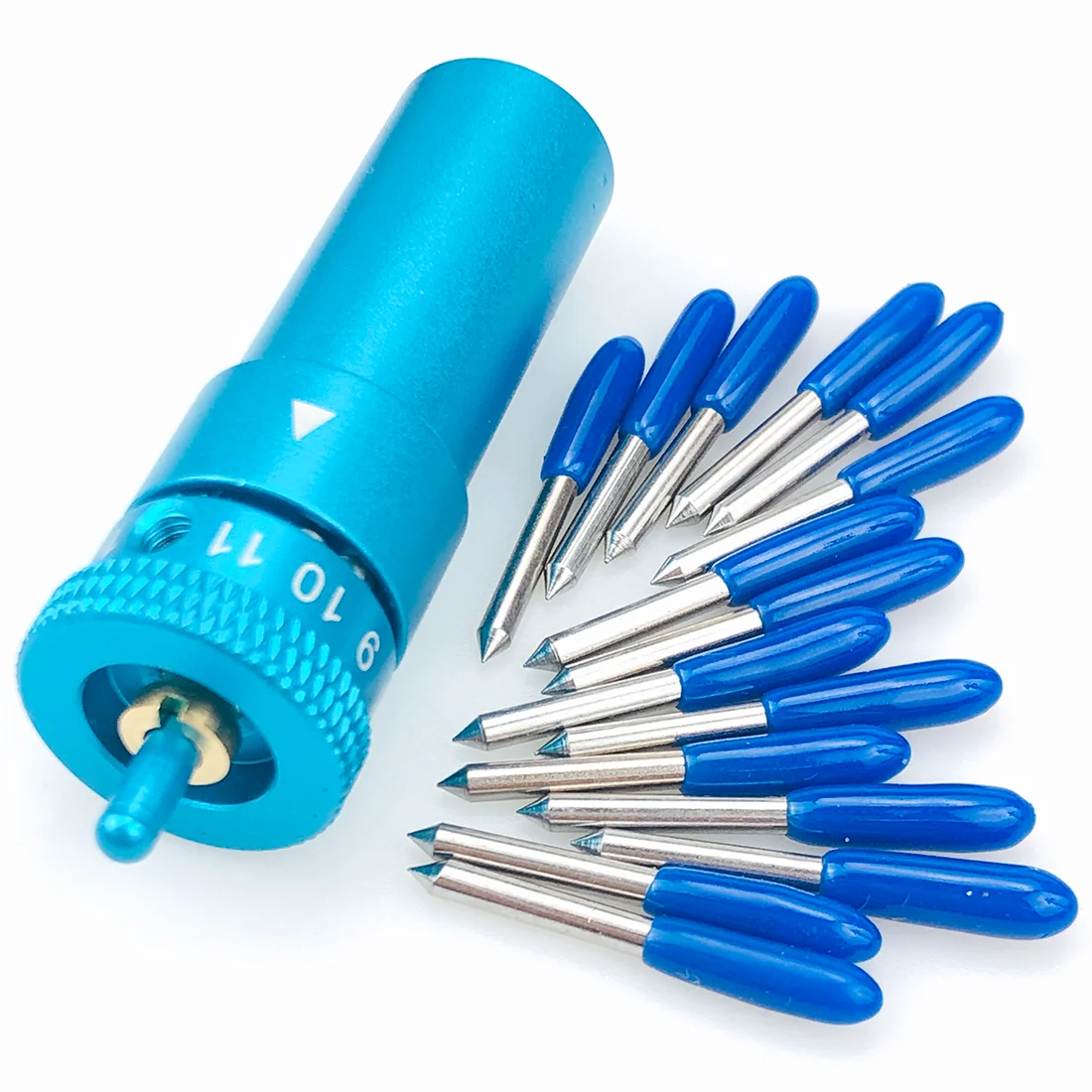 Тонкая точка 15 шт. 60 ° плоттер лезвие виниловый резак для графитока Силуэт КАМЕЯ 3