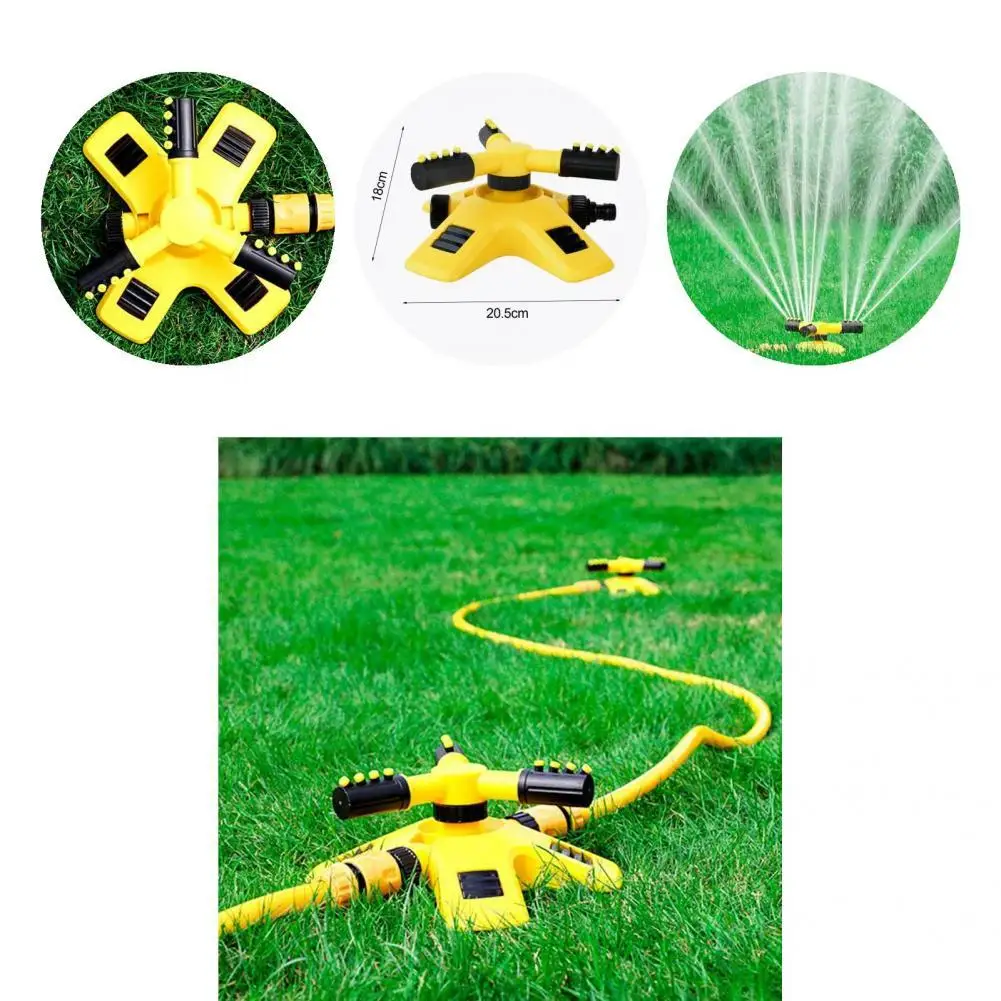 

1 Set Sprinkler Nozzle Excellent Automatic Rotating Garden Irrigation Sprinkler Labor-saving Long Lasting Lawn Sprinkler
